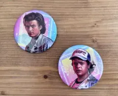 STRANGER THINGS 缶バッジ　ダスティン　スティーブ　セット ストレンジャーシングス 缶バッジ コミコン エンスカイ スティーブ