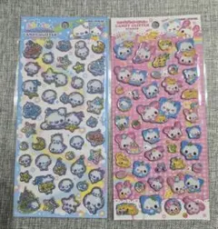キャンディグリッターステッカー　シール　あわわちゃん　ハッピーマーチ　カミオ