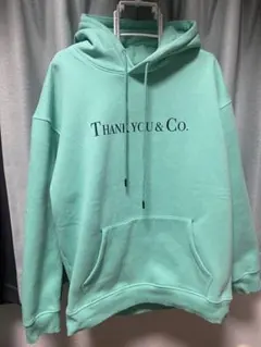 THANK YOU & Co. ミントグリーン パーカー XXL