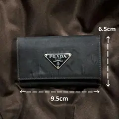 PRADA ブラックキーケース 9.5cm x 6.5cm