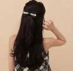 ダーリッチ バイカラーリボンバレッタ