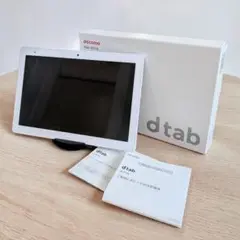docomo dtab d-41A Android タブレット 白 スタンド付のサムネイル