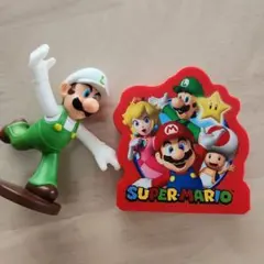 ルイージ フィギュア　スーパーマリオ　ドミノカードゲーム