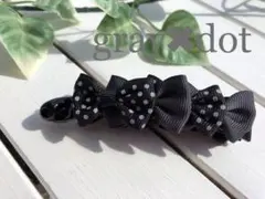 バナナクリップ　ヘアクリップ　リボン　ヘアアクセサリー　ハンドメイド　オシャレ
