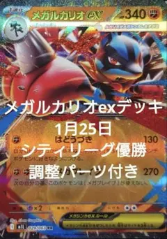 ポケモンカード　メガルカリオexデッキ　シティリーグ優勝構築