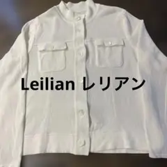 ホワイトリブ編みカーディガンのサムネイル