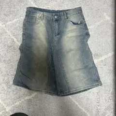 デニムショートパンツ フェード加工