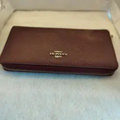COACH バーガンディ 長財布
