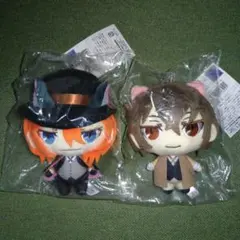 文豪ストレイドッグス　ナンジャタウン ぬいぐるみバッジ　太宰治　中原中也