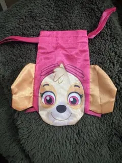 パウパトロール　スカイ　巾着　ガチャガチャ