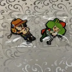 ONE PIECE 描きおろしラバーマスコット エース＆アン