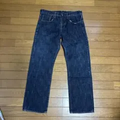 ダークブルーストレートレッグデニム 31/76