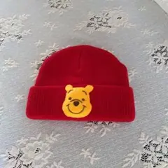 ディズニー　プーさん　ニット帽　帽子