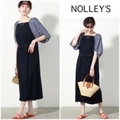 NOLLEY’S ノーリーズ　袖ボリューム切り替えワンピースのサムネイル