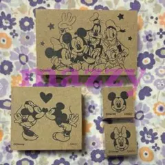ダイソー Disney ディズニー スタンプ ハンコ 4点セット まとめ売り