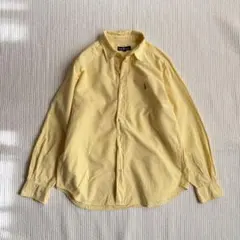 ラルフローレン キッズ 古着 BDシャツ イエロー カラーポニー ralph