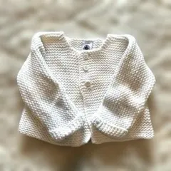 Petit Bateau カーディガン 6m/67cm 白