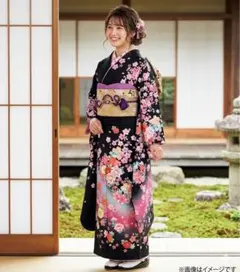 振り袖　フルセット　別誂長襦袢　成人式　金彩加工　刺繍入り　銀通し　845