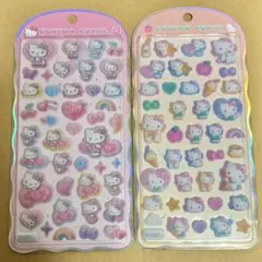 【正規品】サンリオ sanrio コットンパフィーシール キティ 2枚セット