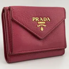 希少✨美品✨プラダ ミニ財布 ペーパーミニ レター ヴィッテロダイ ピンク系