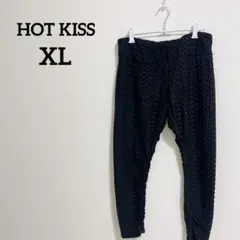 HOT KISS【XL】ヨガパンツ レギンス ワークアウト ピラティス ブラック