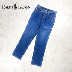 美品 ラルフローレン デニムパンツ ストレート ジーンズ ブルー 9*ZC607
