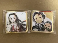 鬼滅の刃　スクエア缶バッジ　お楽しみくじ　ダイニング　刀鍛冶の里　禰豆子　炭治郎