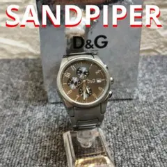 動作品 D&G クロノグラフ 腕時計 ブラック　ステンレス　シルバーのサムネイル