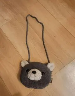 クマ型ポシェット グレー