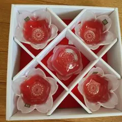 HOYA クリスタル花型ボウル 5個セット　連休中値引きします。