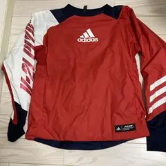 adidas アディダス プルオーバー ジャージ レッド ネイビーのサムネイル