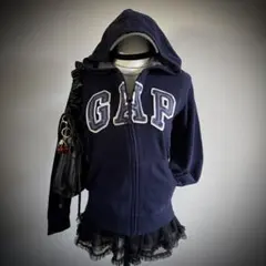 GAP パーカー スパンコール デカロゴ グランジ 平成ギャル y2k 00s