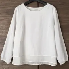 anysis すそティアードシフォンブラウス　通勤コーデ