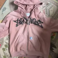 SEQUENZ ジップアップパーカー ピンク Lサイズ