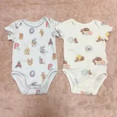 ジェラートピケ GELATO PIQUE ボディスーツ 2枚セット　80サイズ