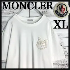 【美品・現行モデル】モンクレール　QR鑑定済み　XLサイズ　半袖tシャツ　白