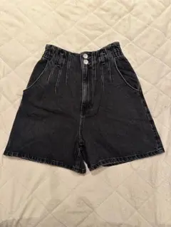ZARA デニムショートパンツ ブラック EUR36