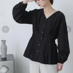 SENSE OF PLACE Vネックウエストマークブラウス シャツのサムネイル