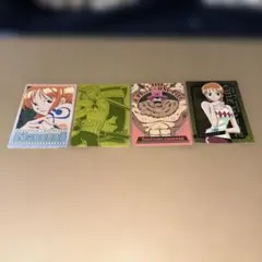ONE PIECE カード 4枚セット ナミ ゾロ チョッパー