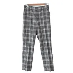 UNIQLO ユニクロ(M)ウールライク EZYアンクルパンツ/チェック柄