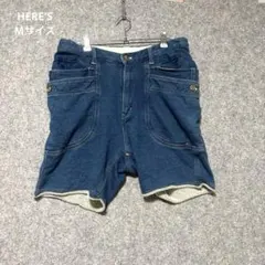 ♦︎HERE'S ヒアーズ スウェットデニム ハーフパンツ M ストレッチ 半パンのサムネイル