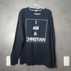 フルーツオブザルーム I AM A CHRISTIAN 長袖カットソー ネイビーのサムネイル