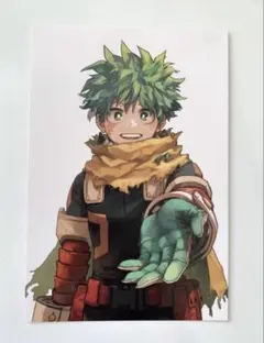 僕のヒーローアカデミア　特典　緑谷出久 ポストカード