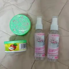 芳香剤二つ、車、部屋、玄関！ トイレ消臭剤60ml。