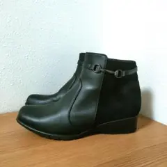 ホーキンススポーツ ブリリアント ショートブーツ 24.5cm 防水 黒 3E