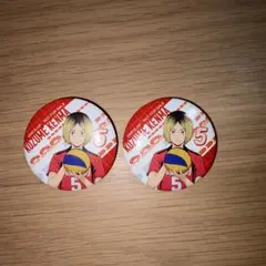 ハイキュー　孤爪研磨　缶バッジ2個セット