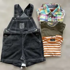 コムサデモード コムサイズム キッズ サロペット Tシャツ 半袖シャツ