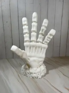 可動式スケルトンハンド（約21cm）ハロウィン装飾用プラスチック製
