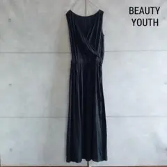 BEAUTY YOUTH フレンチリネン　カシュクール ワンピース X4301