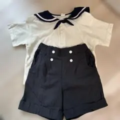 バースデー　110サイズ　男の子　フォーマル　セットアップ　ポロシャツ